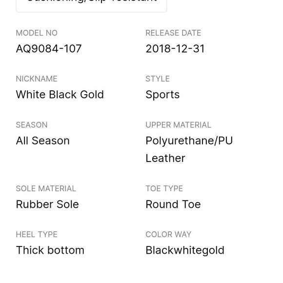 Air Jordan Max Aura white black gold big boys size 8.5 - Picture 10 of 16